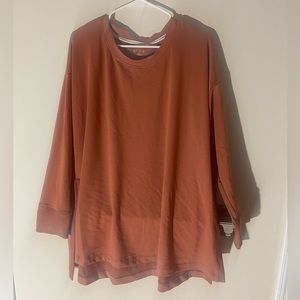 Wonderly Long Sleeve Tunic Top with Split Sides Size 1X